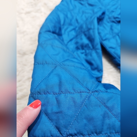 LL Bean Katahdin Pullover Quilted Colorblock Anorak Jacket Tuscan Olive/Teal XXS - Picture 13 of 15